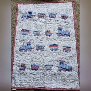 Pottery Barn Crib Train Quilt